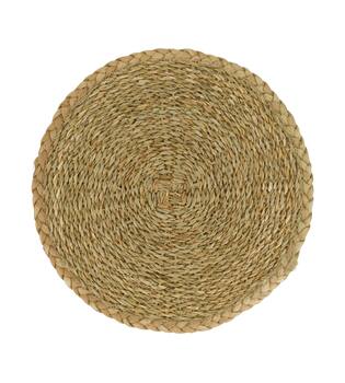 Placemat round seagrass 37x37x0.5cm - Natural