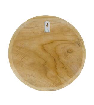 Wall art round teak wood 38x38x3cm