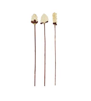 Flower corn on stick 6x7x78cm  - Natural