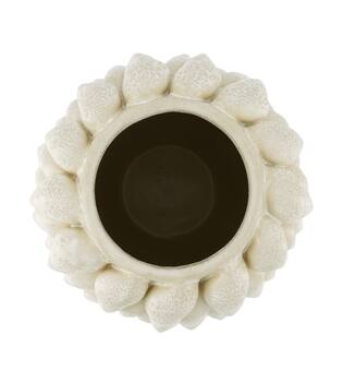 Vase ceramic with shells 23x23x42cm