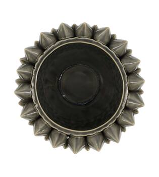 Planter ceramic 28x28x24cm - Grey