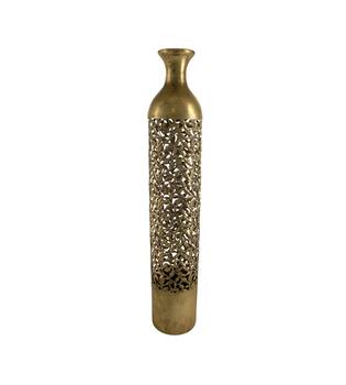 Bottle round metal 13.5x13.5x75.5cm