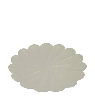 Tray round metal 28x28x2cm - Grey
