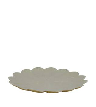 Tray round metal 28x28x2cm