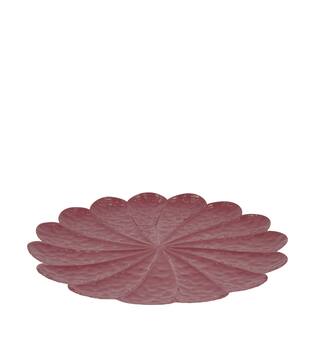 Tray round metal 38x38x2cm - Red