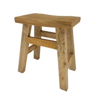 Stool teak wood 41x24x50cm