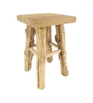 Stool teak wood 30x30x48cm