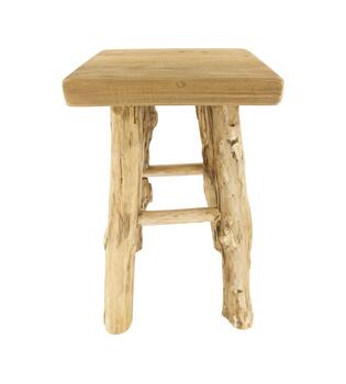Stool teak wood 30x30x48cm