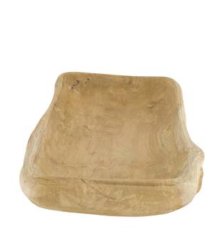Bowl teak wood on feet 50x28x9cm