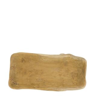 Bowl teak wood on feet 50x28x9cm - Natural