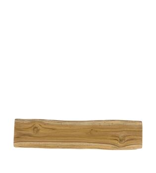 Tray teak wood on feet 58x12x3.5cm