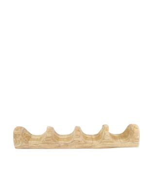 Winebottle holder teak wood 45x9x7cm - Natural