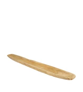 Bowl oval teak wood 90x12x4.5cm