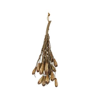 Branch with mahogany coco 65x20x10cm