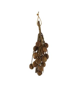Branch with mintola ball coco 65x20x10cm - Natural