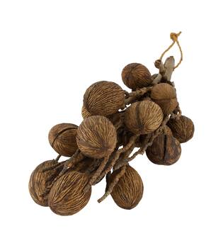 Branch with mintola ball coco 65x20x10cm - Natural