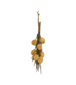 Branch with mintola ball coco 65x20x10cm - Cream