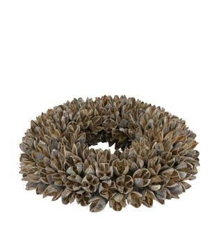 Wreath bakuli nature 27x27x7cm