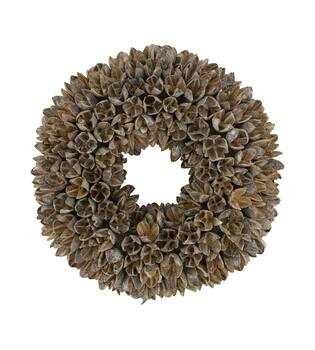 Wreath bakuli nature 27x27x7cm