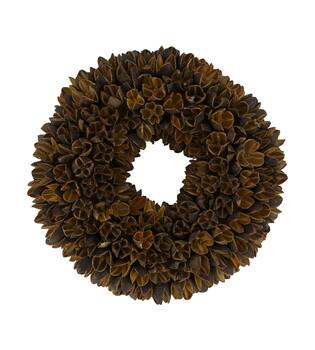 Wreath bakuli nature 27x27x7cm - Natural