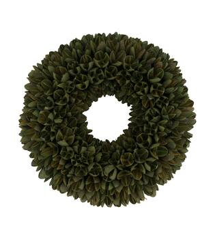 Wreath bakuli nature 27x27x7cm - Green
