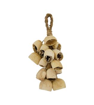 Hanger palm pod nature 55x22x13cm 20pc - Cream