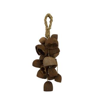 Hanger palm pod nature 55x22x13cm 20pc