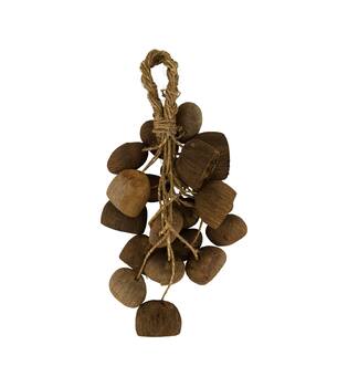 Hanger palm pod nature 55x22x13cm 20pc