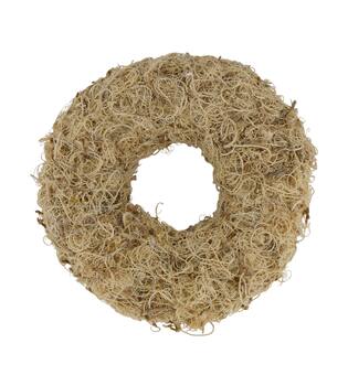 Wreath curly moss nature 25x25x6cm