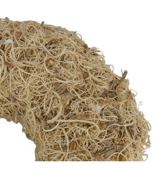 Wreath curly moss nature 25x25x6cm
