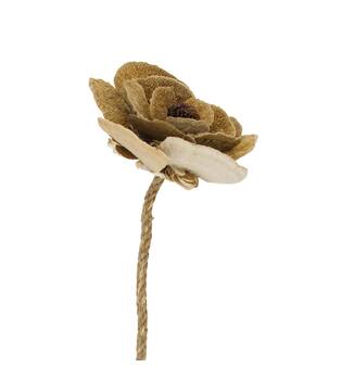 Flower sponge mushroom nature 70x13x18cm - Natural