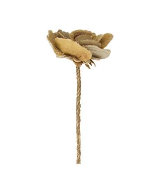 Flower sponge mushroom nature 70x13x18cm - Natural