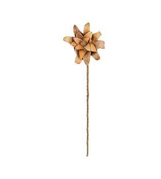 Flower mahogany spoon nature 70x15x15cm