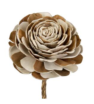 Flower sola buster gardenia two tone nature 65x12x12cm - Cream