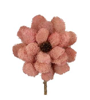 Flower luffa nature 75x15x15cm - Pink