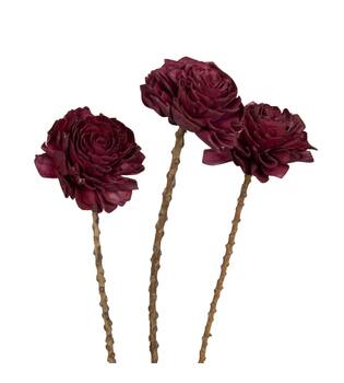 Flower sola dahlia coco 55x10x10cm 3pc - Purple
