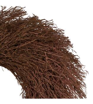 Wreath chili grass in poly wrap nature 59x59x14.5cm - Pink