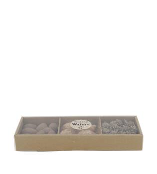 Exotic mix potpourri puramuttai tray nature 28.5x10x4cm - Cream
