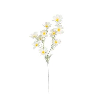 Branch chrysanthemum artificial 90x40x15cm - White