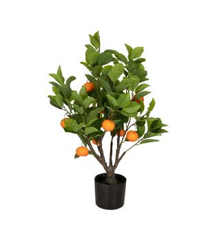 Tree mandarin artificial 55x50x80cm - Orange