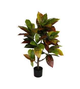Plant croton artificial 70x70x100cm - Green