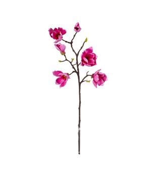 Zweig Magnolia künstlich 65x23x10cm dunkelrosa