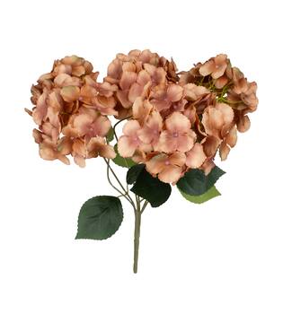 Flower hydrangea artificial 50x40x30cm - Brown