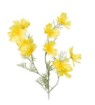 Branch chrysanthemum artificial 90x40x15cm - Yellow