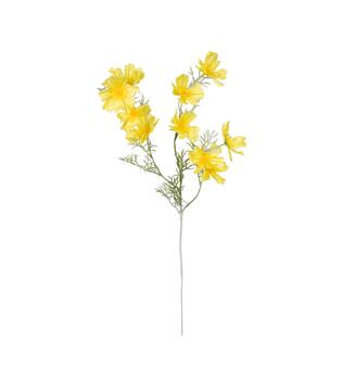Branch chrysanthemum artificial 90x40x15cm - Yellow