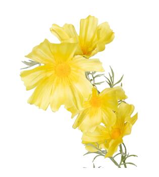 Branch chrysanthemum artificial 90x40x15cm - Yellow