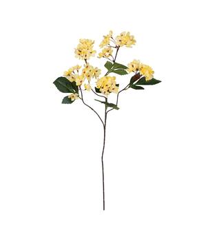 Branch cherry blossom artificial 73x27x16cm - Yellow