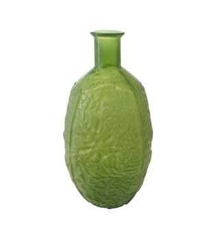 Bottle recycled glass 29x29x59cm - Green