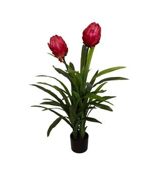 Flower protea artificial 80x75x116cm - Pink