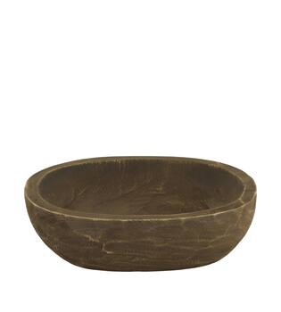 Bowl paulownia wood 28x22x8cm